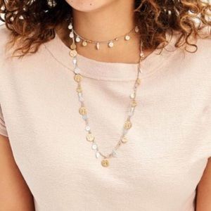 Stella & Dot Mixed Metal Necklace / Bracelet Combo